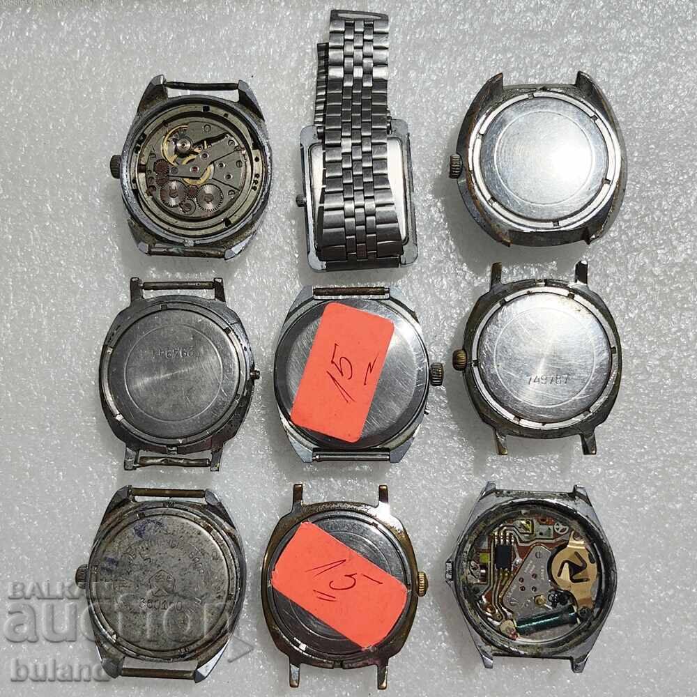 ЛОТ от 9 Съветски Часовника Слава СССР Slava USSR БЗЦ с цена € 1.00 | 1.96 лв.