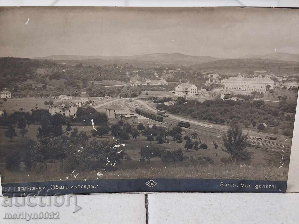 Снимка пощенска картичка Банкя 1928 г Общ изглед