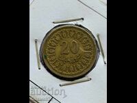 20 millimes 1960 Τυνησία