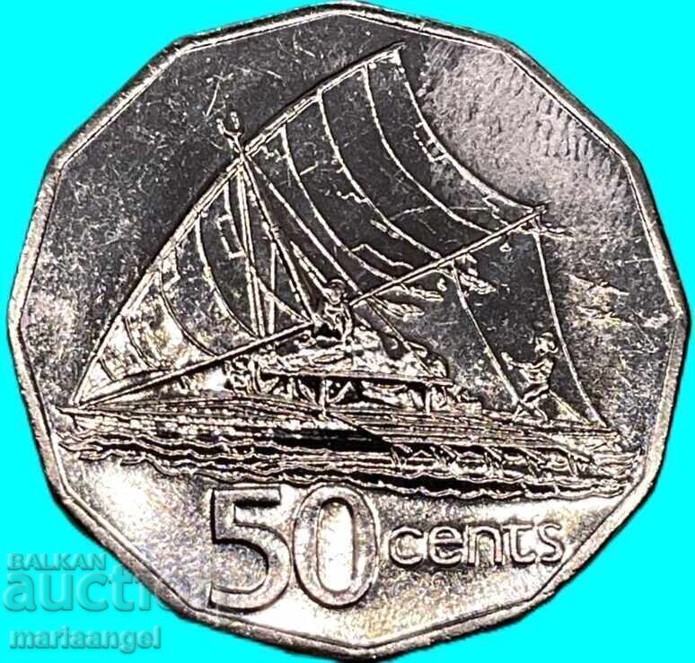 50 cenți 1994 Fiji Marea Britanie Elisabeta a II-a - 6