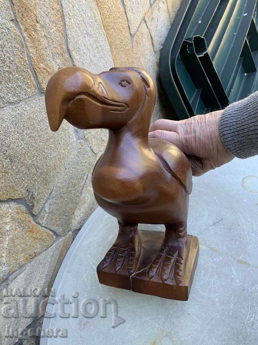 Auction  WOODEN SCULPTURE CARVING FIGURINE STATUETTE DODO BIRD