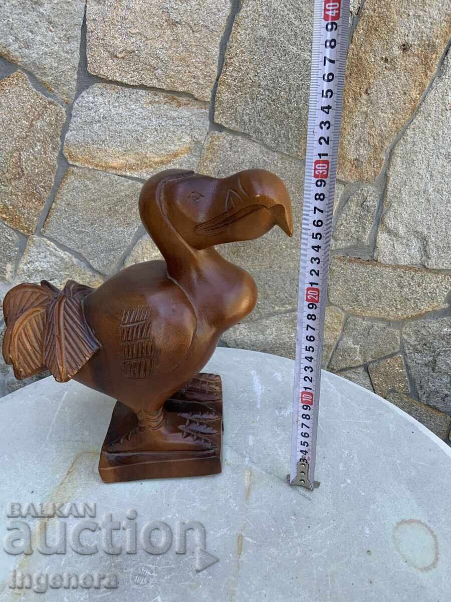Delivery of WOODEN SCULPTURE CARVING FIGURINE STATUETTE DODO BIRD