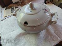 Vintage Bulgarian porcelain, soup tureen