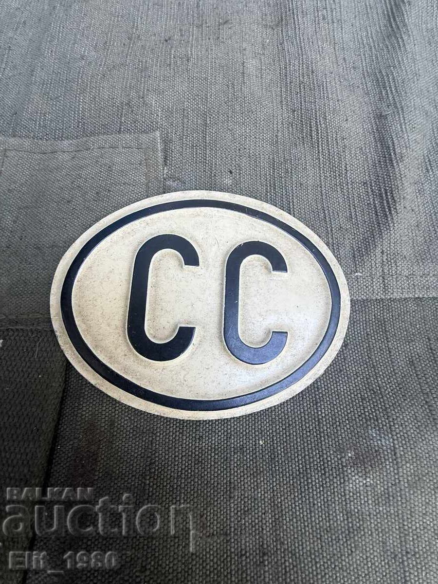 Plăcuță germană pentru motocicletă/mașină