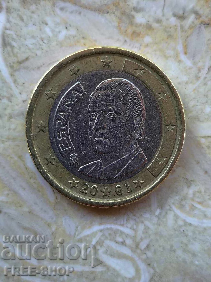 1 euro Spania 2001