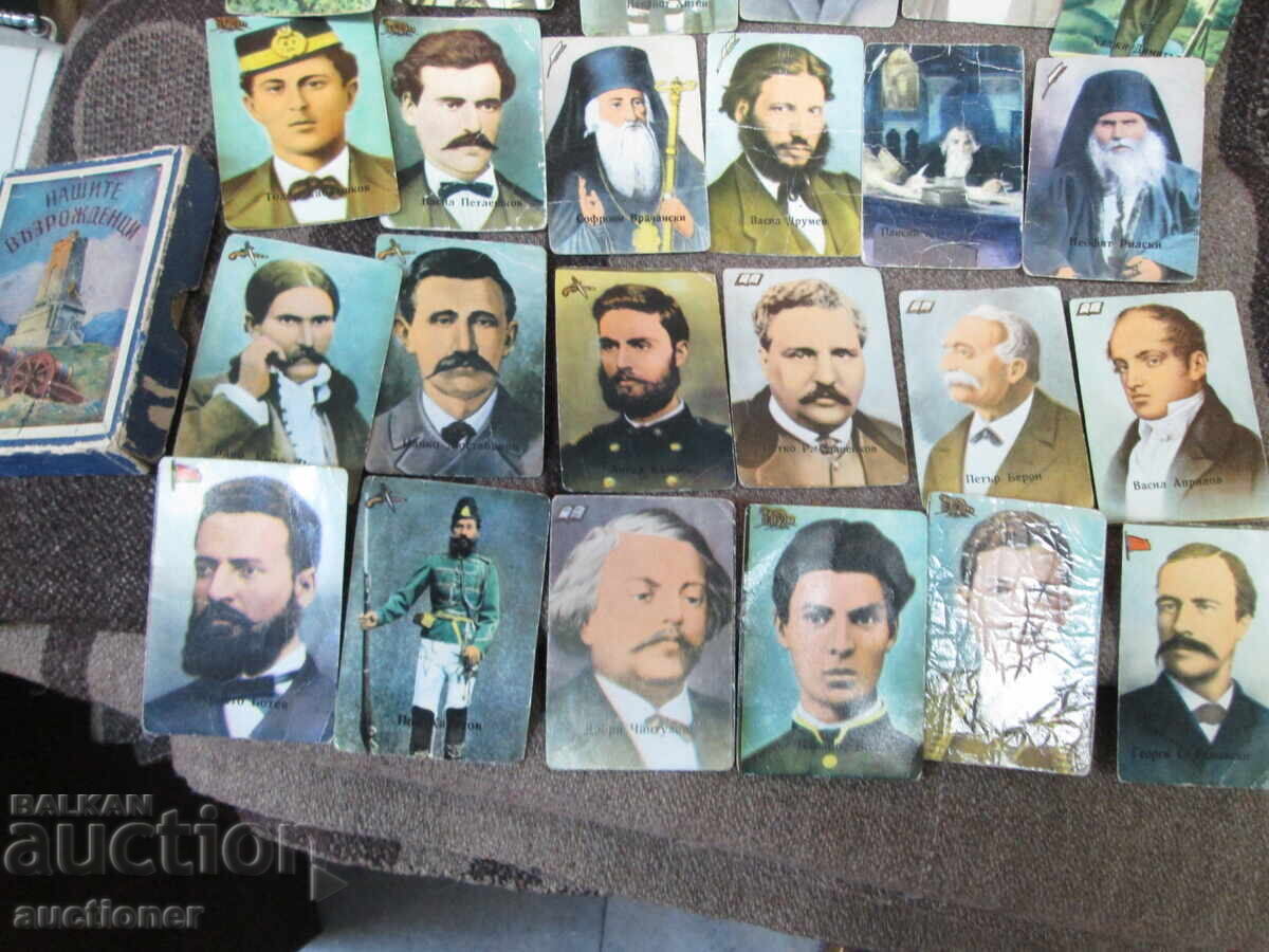 OLD PLAYING CARDS OUR NATIONAL REVIVAL FIGURES - 5