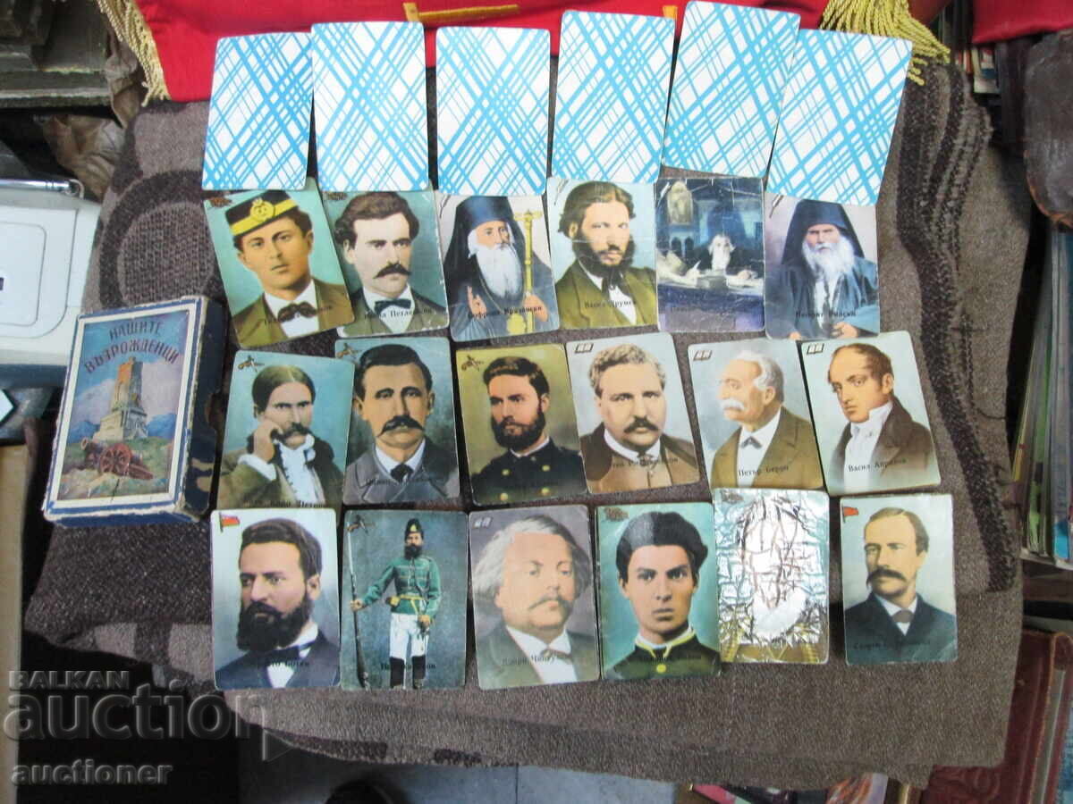 OLD PLAYING CARDS OUR NATIONAL REVIVAL FIGURES - 6