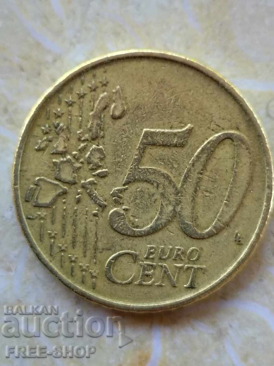 50 cenți 1999 cu preț € 1.49 | 2.91 BGN
