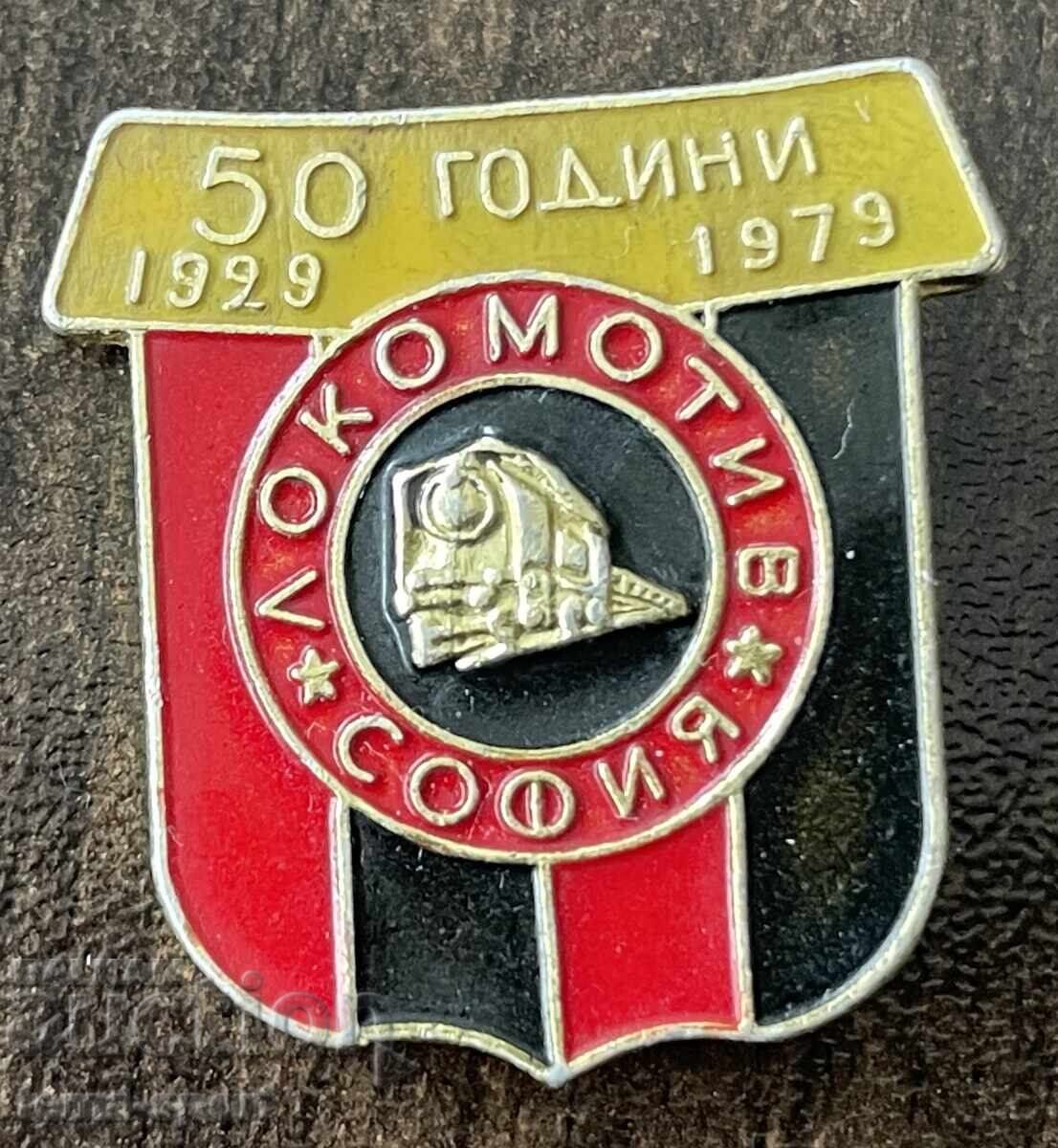 2105 България знак 50г. футболен клуб Локомотив София 1979г.