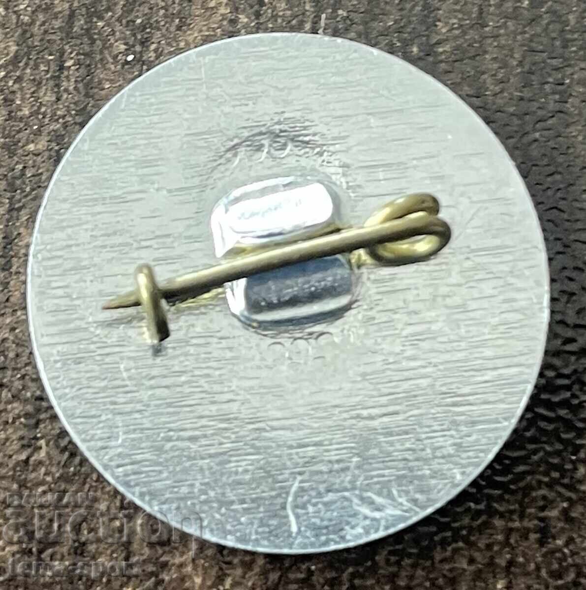 2110 Bulgaria insignă Balcaniada fotbal desfășurată la Plevna 1986 cu preț € 3.00 | 5.87 BGN