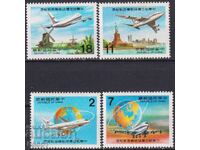 Mărci poștale neștampilate Aviație Avioane 1984 din Taiwan