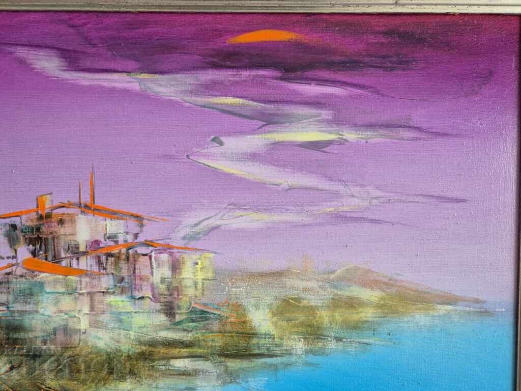 Pavlin Petrov Dimineață la mare 2004 peisaj în ulei - 5