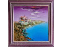 Pavlin Petrov Dimineață la mare 2004 peisaj în ulei