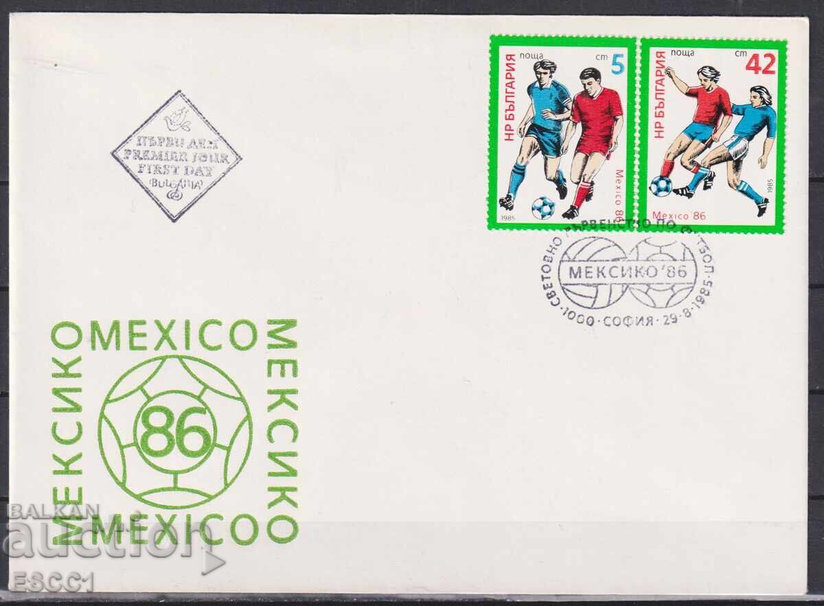 Faks za pŭrvi den Sport Futbol Meksiko 1986 ot Bŭlgariya 1985