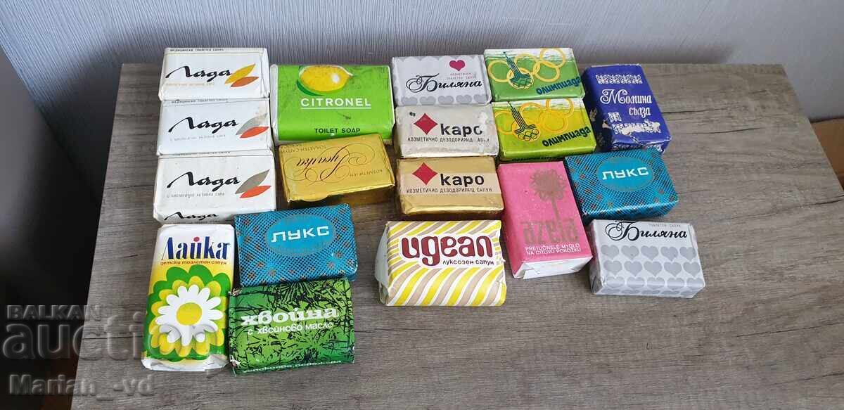 Vintage socialist soaps - 18 pieces - 6