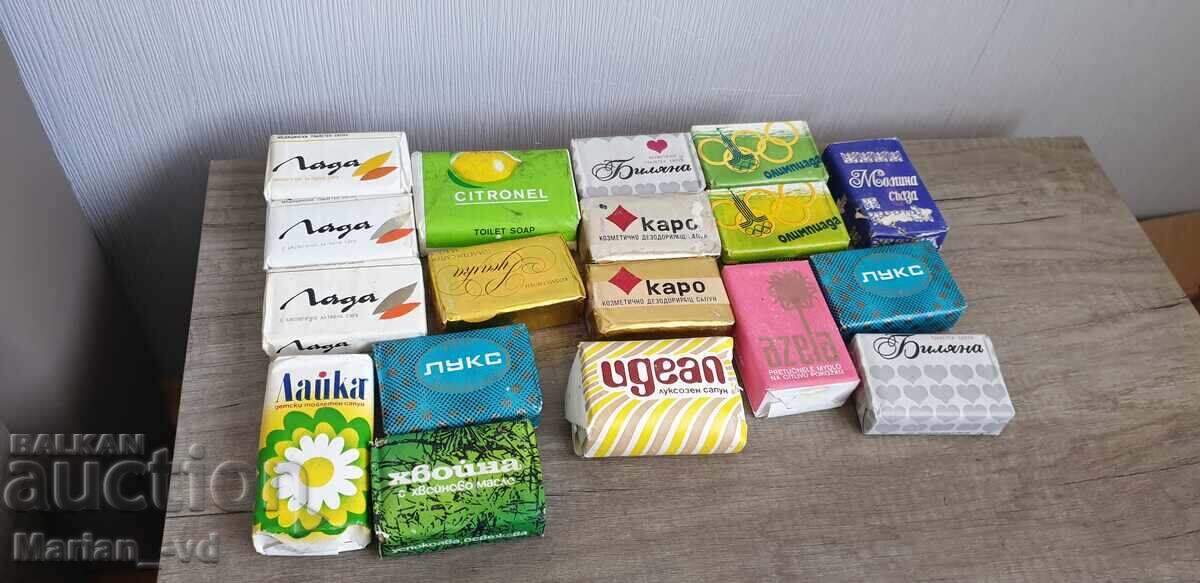 Vintage socialist soaps - 18 pieces
