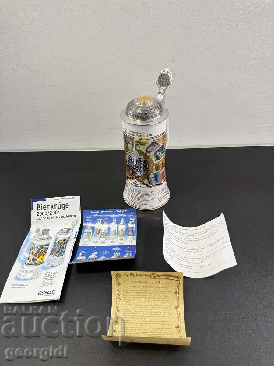 Collectible beer mug dedicated to the German mark No. 8133