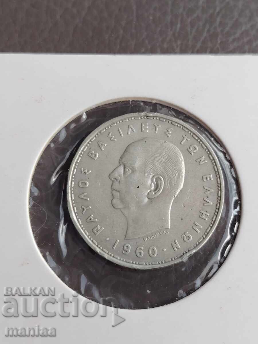 Auction  20 Drachmai 1960 Silver! Greece UNC