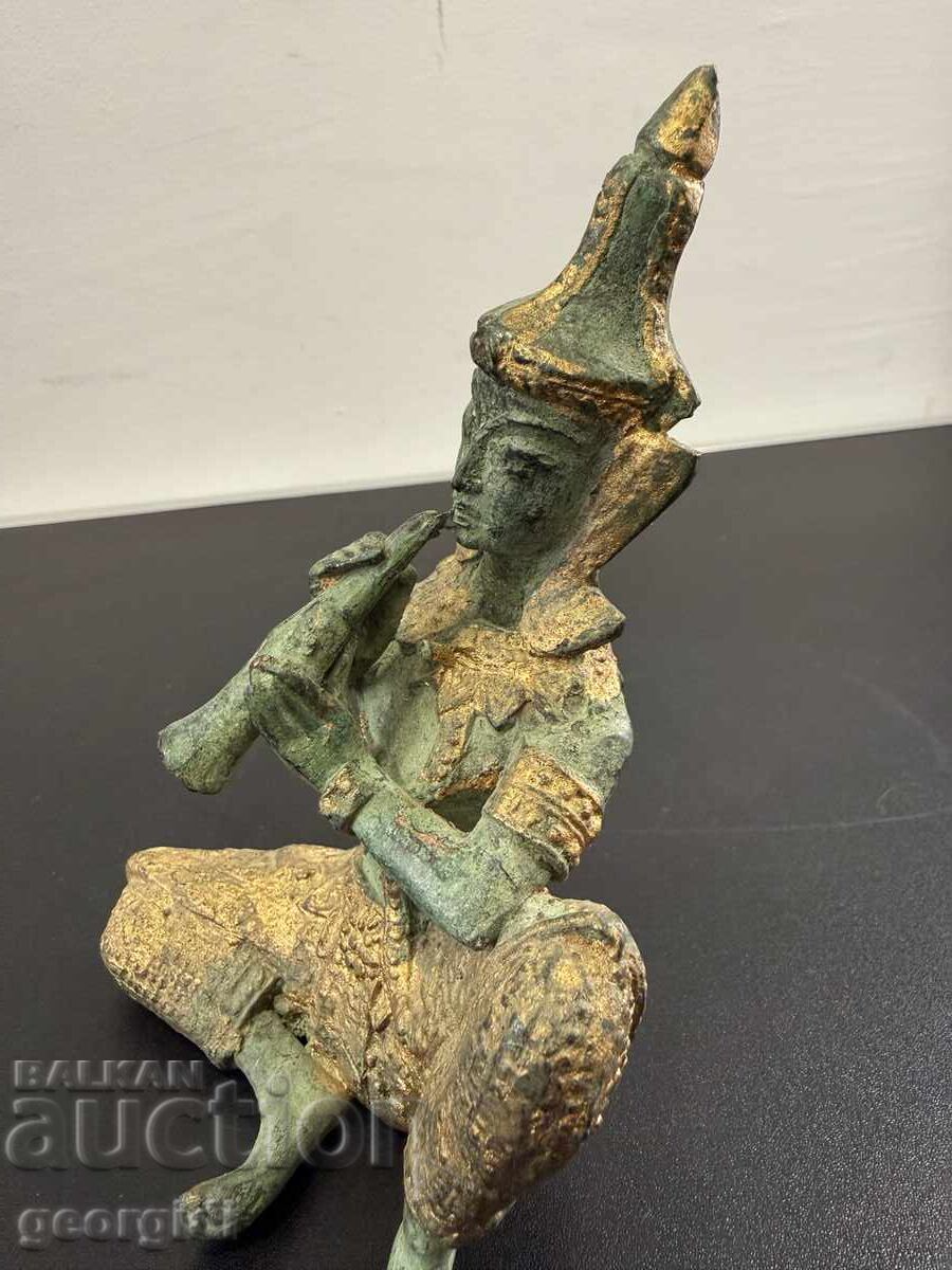 Figurină thailandeză din bronz reprezentând un Thepanom. Nr. 8136 - 6