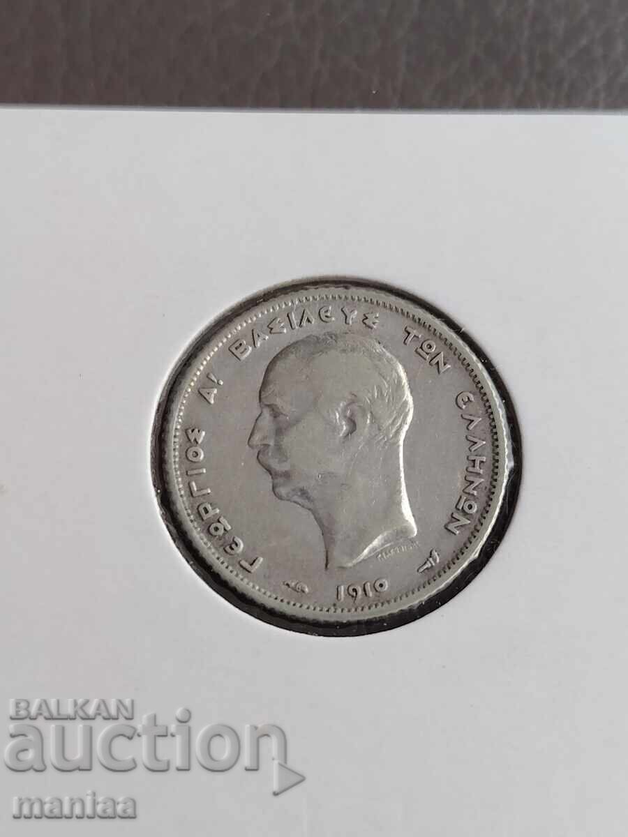 Auction  1 Drachma 1910 Silver! Greece UNC
