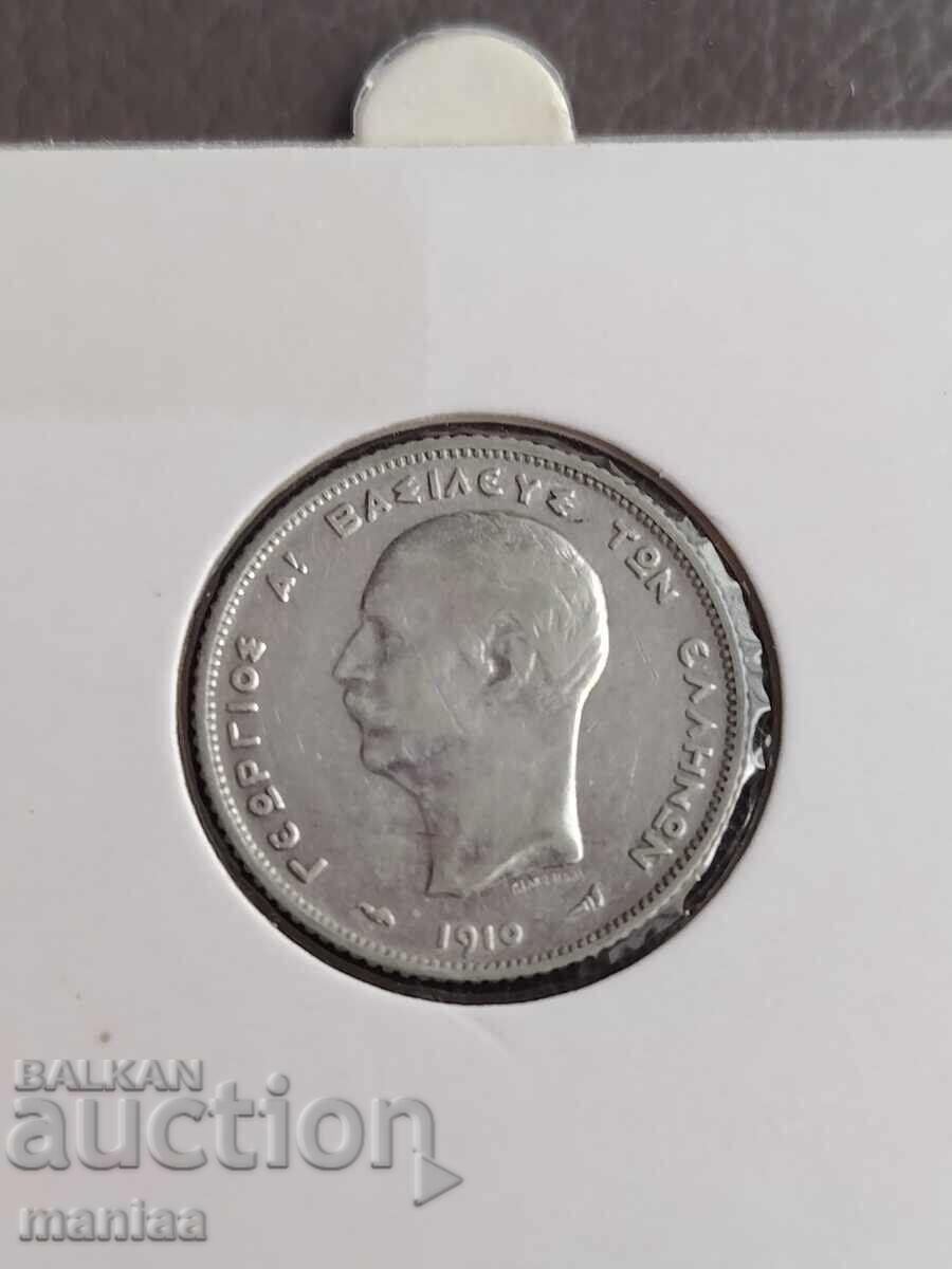 Auction  1 Drachma 1910 Silver! Greece UNC