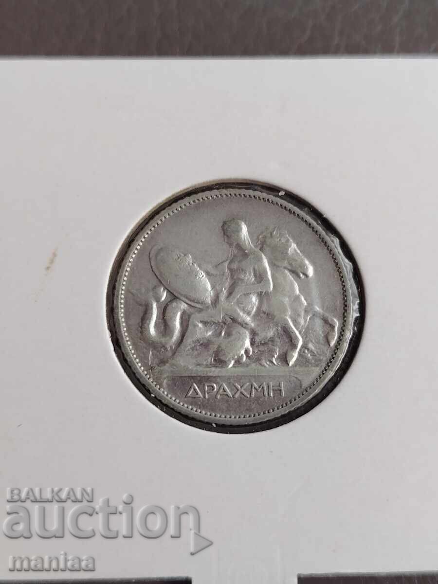 1 Drachma 1910 Silver! Greece UNC