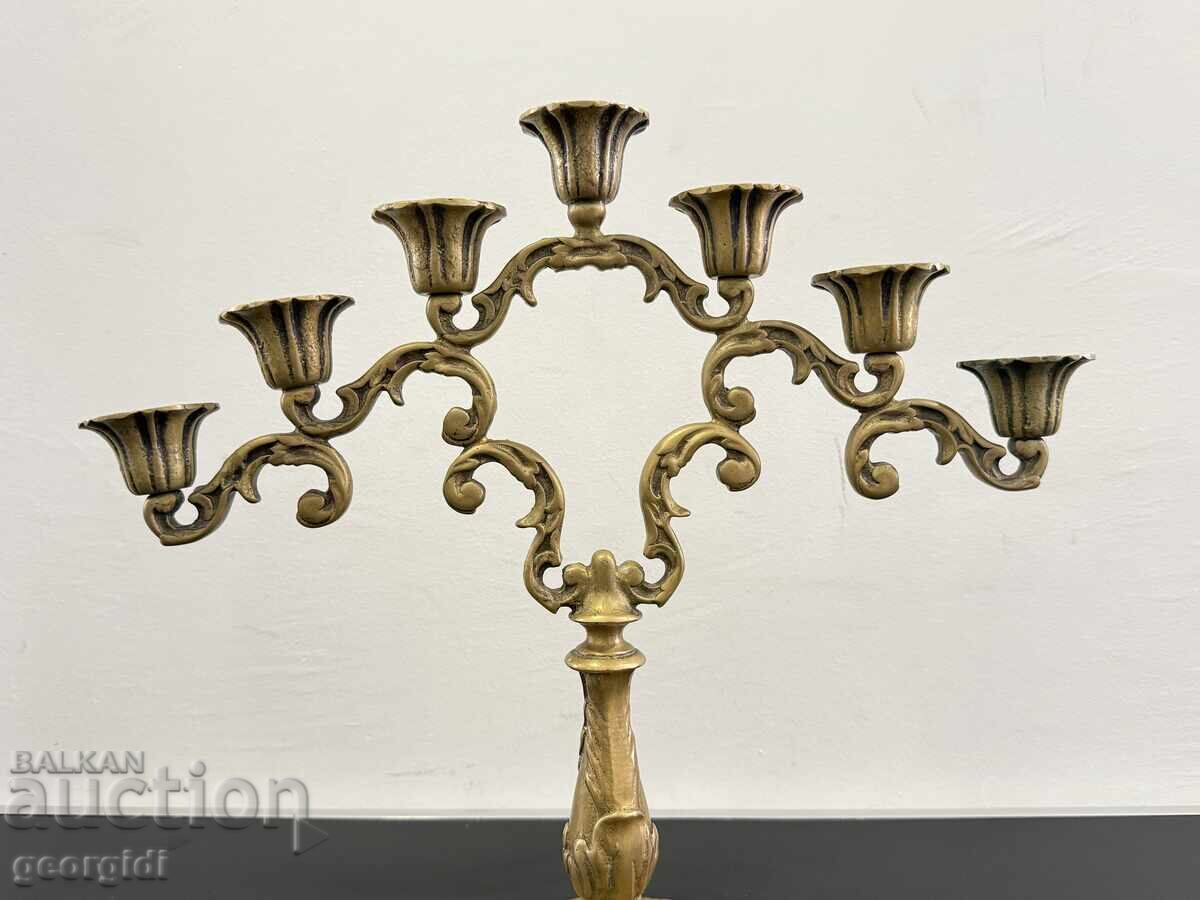 Large massive candelabra / candlestick for 7 candles. No. 8137 with price € 110.00 | 215.14 BGN