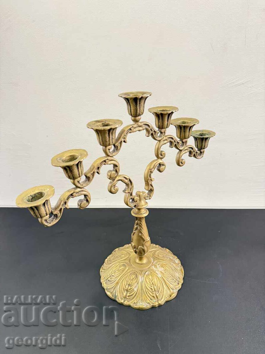 Large massive candelabra / candlestick for 7 candles. No. 8137 - 5