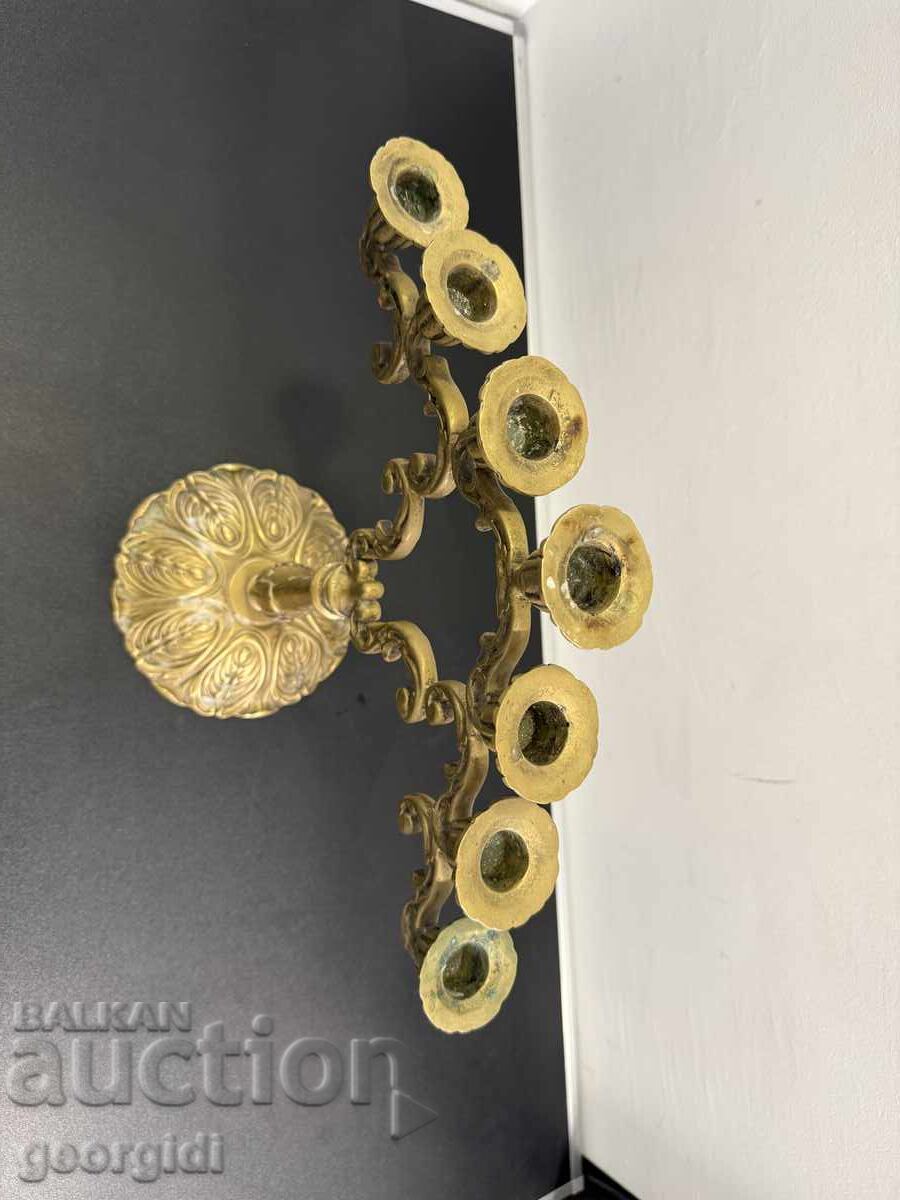 Large massive candelabra / candlestick for 7 candles. No. 8137 - 7