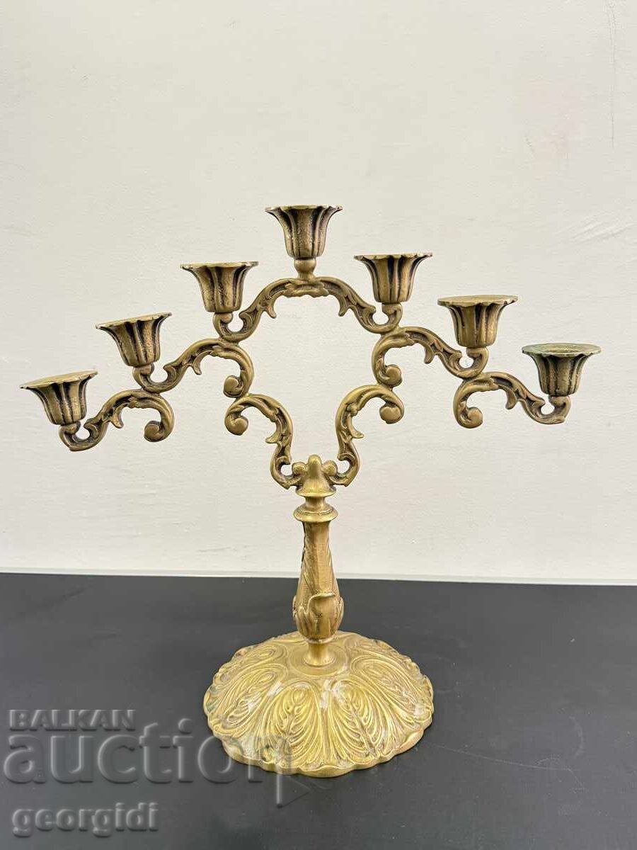 Large massive candelabra / candlestick for 7 candles. No. 8137