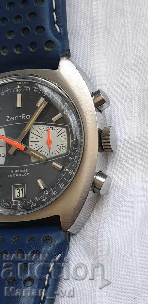 Винтидж швейцарски хронограф Zentra Valjoux 7734 с цена € 470.00 | 919.24 лв.