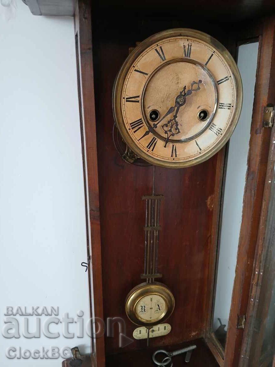 Auction  Antique German Wall Clock with Horse