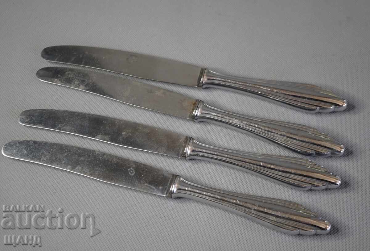 Licitație Rostfrei 4 tacâmuri vechi cuțit cuțitul 25 cm