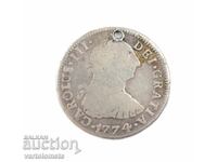 2 реала 1774 - Испания › Крал Карлос III