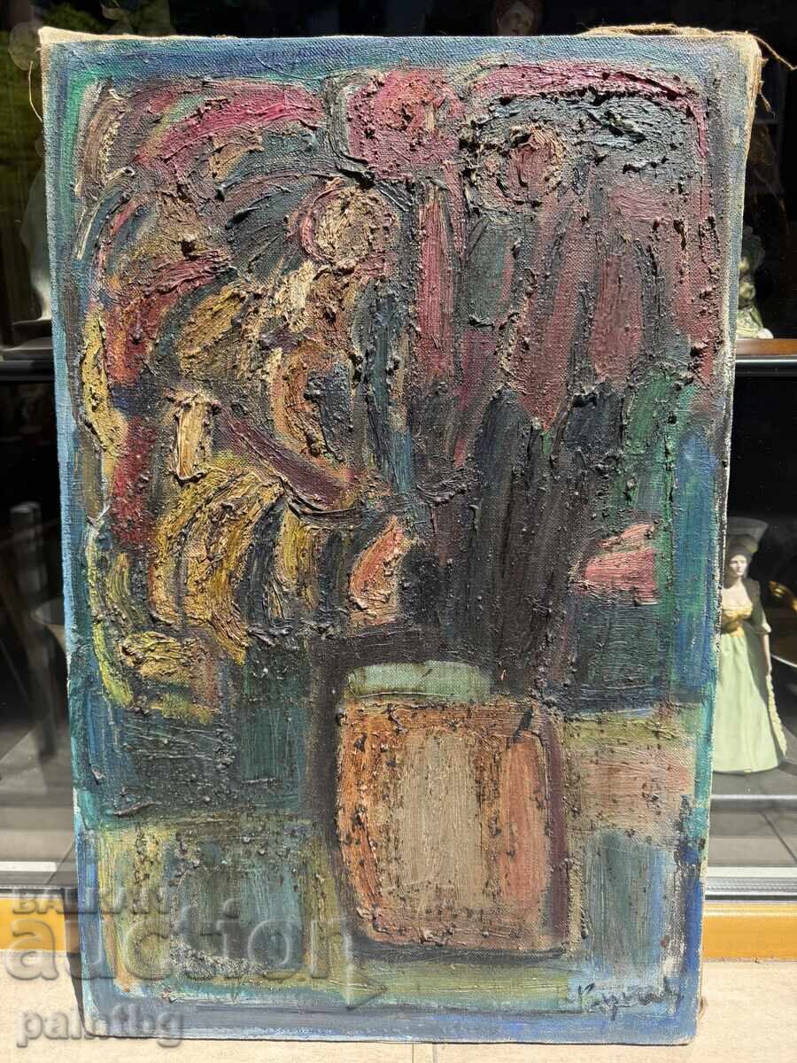 Very old oil painting, signed