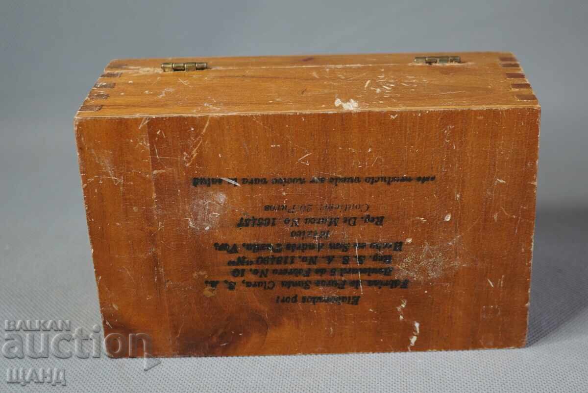 SANTA CLARA MEXIC Cutie veche din lemn pentru țigări/trabucuri cu preț € 1.45 | 2.84 BGN