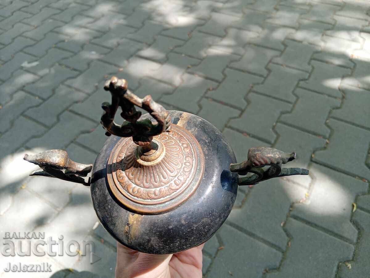 Връх Мрамор/Бронз За Каминен Часовник Франция 19век с цена € 40.00 | 78.23 лв. Връх Мрамор/Бронз За Каминен Часовник Франция 19век с цена € 40.00 | 78.23 лв.