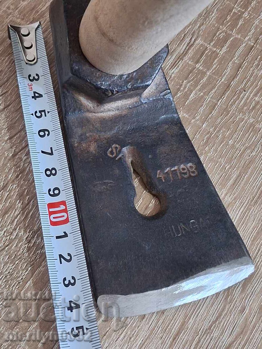 Carpenter's adze with master's stamp ax knife early 20th century - 6