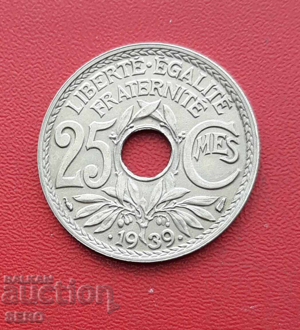 Franța-25 de cenți 1939-extra conservat