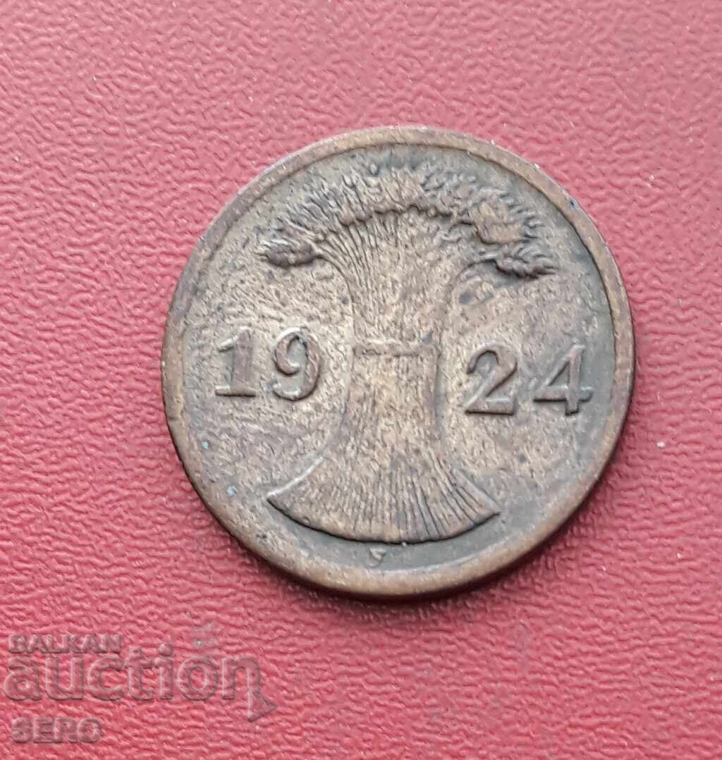 Γερμανία-2 pfennig 1924 F-Stuttgart με τιμή € 0.25 | 0.49 BGN