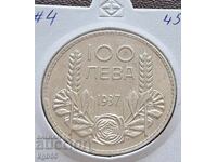 100 leva 1937 Boris al III-lea . #-4