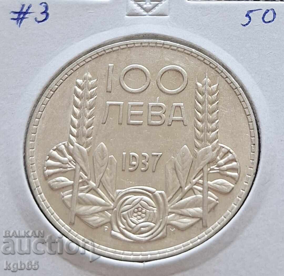 100 leva 1937 g. Boris III . #-3