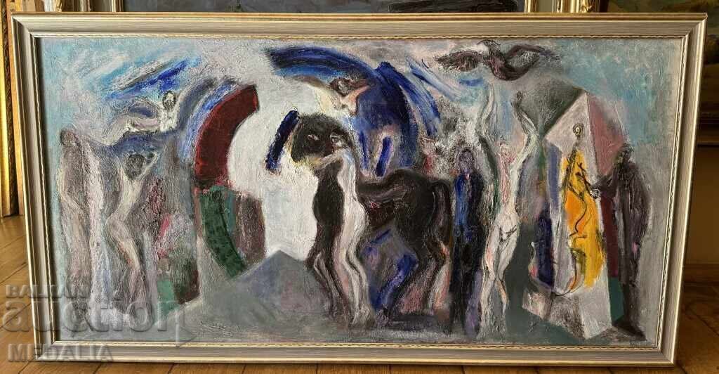 Petar Pironkov-“Morning”-oil paints-signed-framed-2018