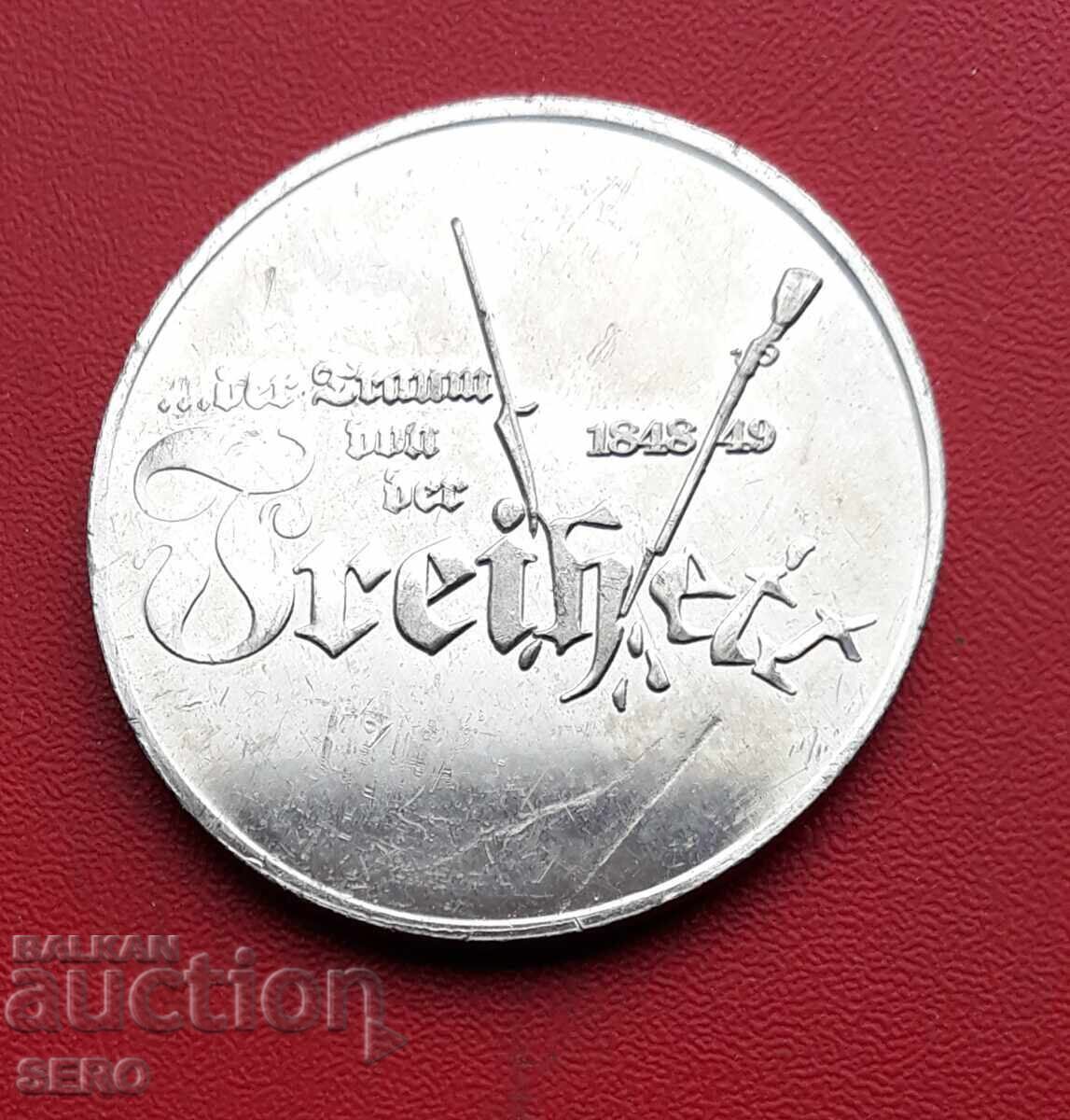 Medalie-Germania-bătălia de lângă orașul Gernsbach 1849 cu preț € 0.50 | 0.98 BGN