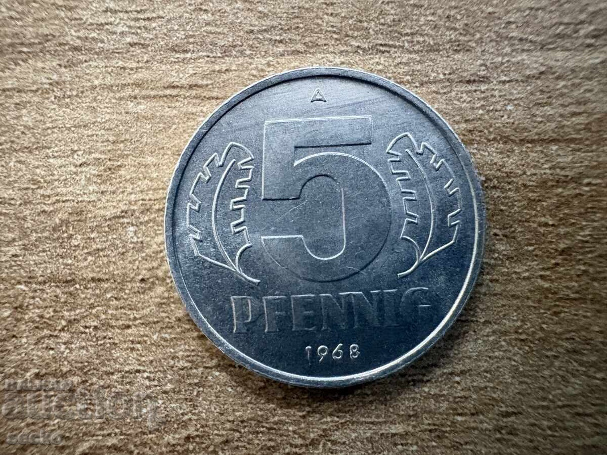 RDG - 5 pfennig (1968)