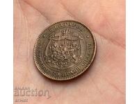 5 stotinki din 1881