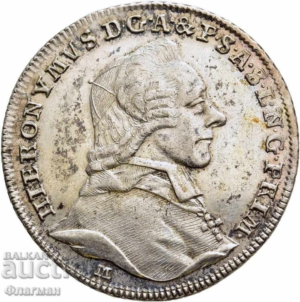 Salzburg 10 Kreuzer 1782 Conte Hieronymus von Colloredo