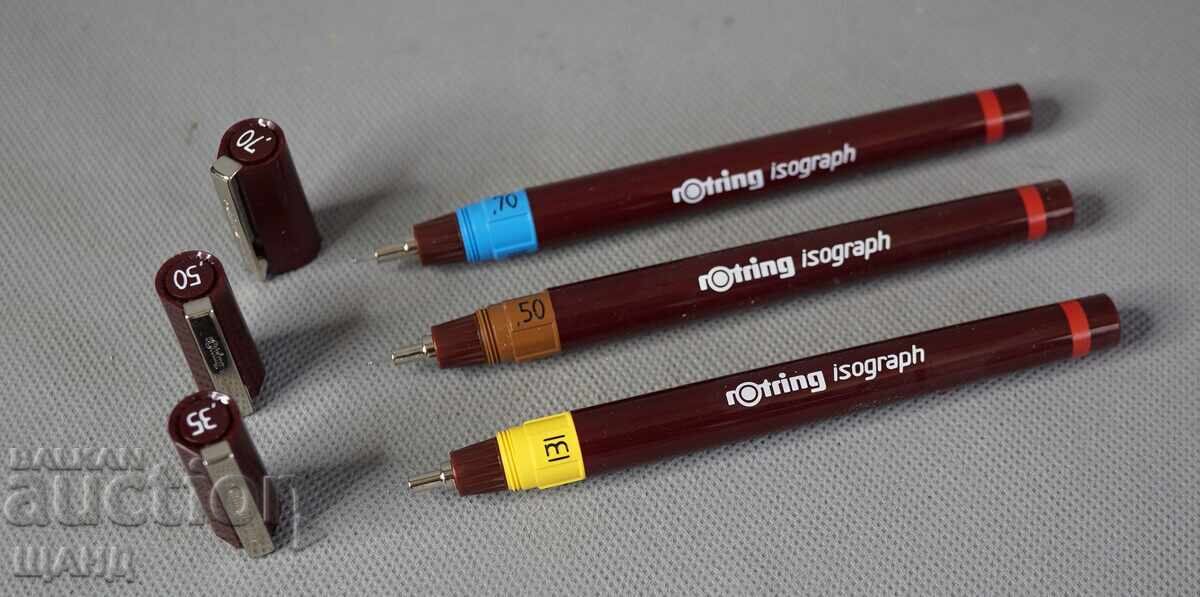 ROTRING Немски рапидографи ROTRING лот 3 бр с цена € 8.45 | 16.53 лв.