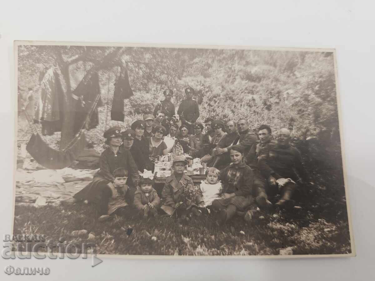 Βουλγαρική βασιλική στρατιωτική φωτογραφική καρτ ποστάλ