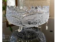 Vintage crystal vase/bowl/fruit bowl